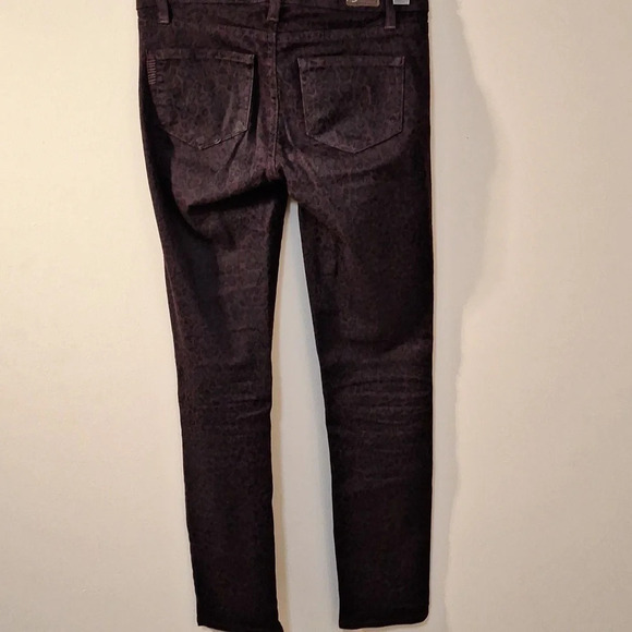 Paige Peg skinny Plum Cheetah jeans SZ 24 - Picture 4 of 8